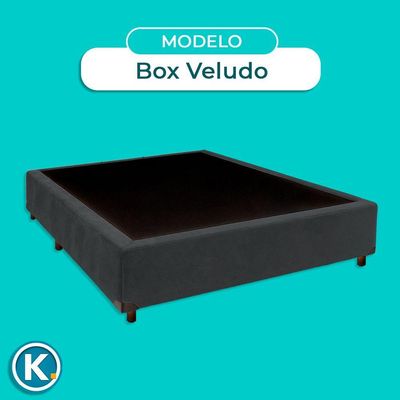 Cama Box Viuvo Cinza Nature 128x188