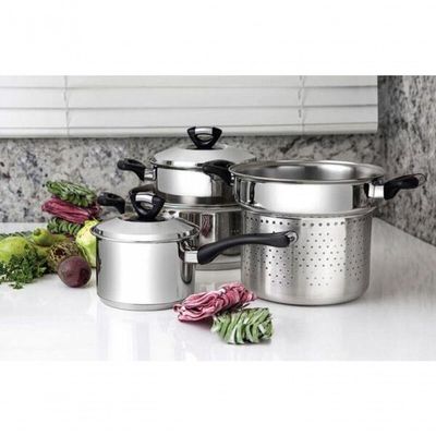 Caçarola Funda Tramontina Solar Baquelite Aço Inox 24cm