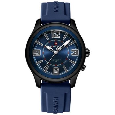 Relógio De Quartzo Masculino Mostrador Simples Casual 30m à Prova D'água Azul