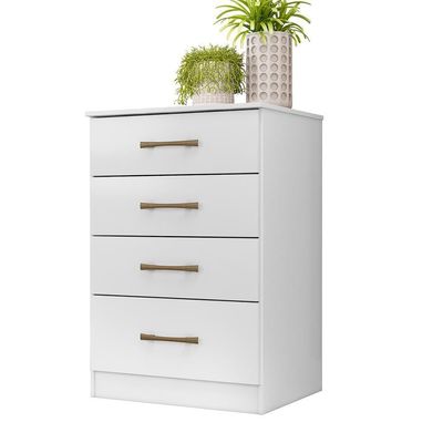 Comoda 4 Gavetas 61 Cm MS913 Moval Branco