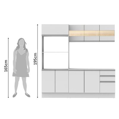 Cozinha Compacta MDF Smart Madesa