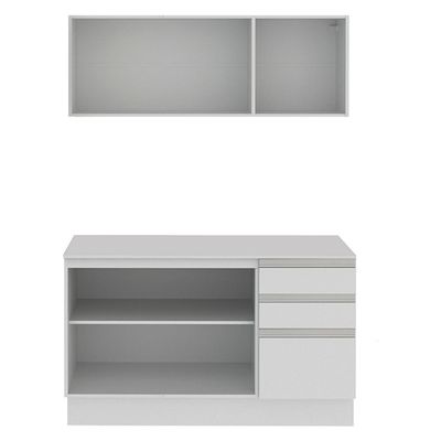 Cozinha Compacta MDF Smart 120 cm Modulada Madesa