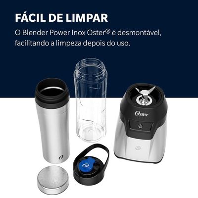 Blender Power Inox Oster Com 2 Jarras To Go 110V