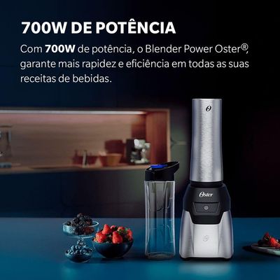 Blender Power Inox Oster Com 2 Jarras To Go 110V