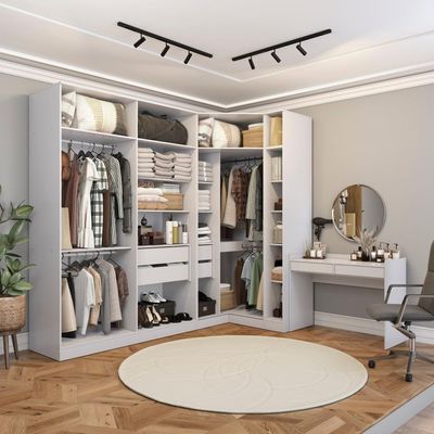 Conjunto Closet Kappesberg Adapt Branco 4 Peças 263cmx235cm
