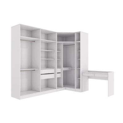 Conjunto Closet Kappesberg Adapt Branco 4 Peças 263cmx235cm
