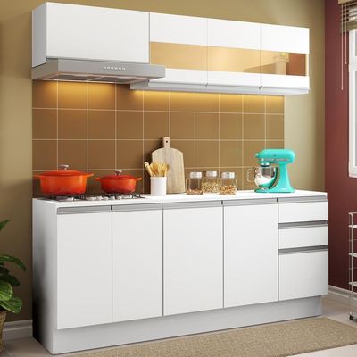 Cozinha Compacta MDF Smart Modulada Madesa