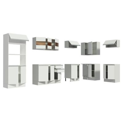 Cozinha Completa Modulada de Canto Smart MDF Madesa