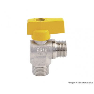 Valvula Esfera Gas Angular 1/2X1/2 212306 Blister*