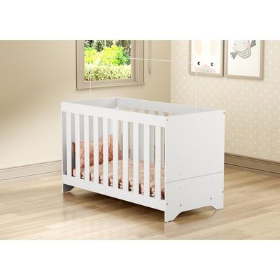 Berço Multimoveis 3 em 1 Branco para Colchão 130cmx60cm