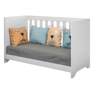 Berço Multimoveis 3 em 1 Branco para Colchão 130cmx60cm