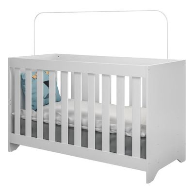 Berço Multimoveis 3 em 1 Branco para Colchão 130cmx60cm
