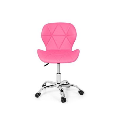 Cadeira Office Eiffel Slim Base Giratória - Rosa