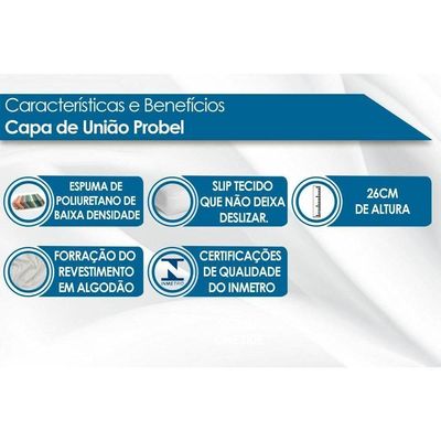 Capa de União Colchão Hotelaria King Plush s/Pillow (176x188) - Probel
