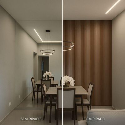 Painel Ripado Eva Laminado Autocolante 10cm Madeto Cinamomo | Valor Do Metro