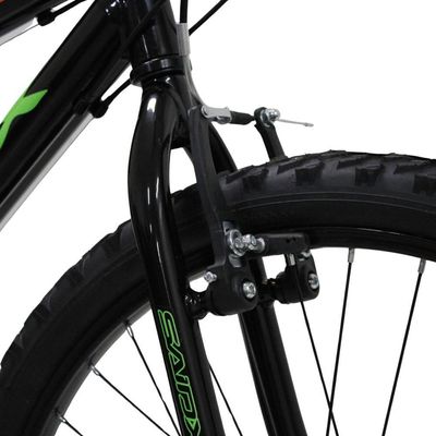 Bicicleta Infantil Aro 24 18marchas Premium Saidx - Preto/ Verde - Tu Preto/ Verde