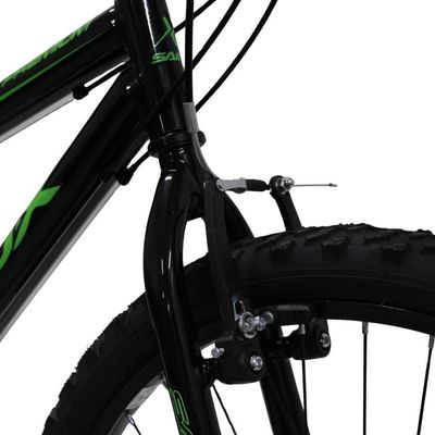 Bicicleta Infantil Aro 24 18marchas Premium Saidx - Preto/ Verde - Tu Preto/ Verde