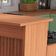 Bancada Cozinha Turim 130cm Mdp Nature Ilha Painel Ripado 3d Nature