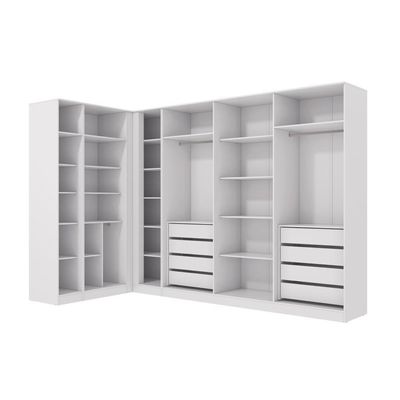 Conjunto Closet Kappesberg Adapt Branco 4 Peças 337cmx175cm