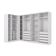 Conjunto Closet Kappesberg Adapt Branco 4 Peças 337cmx175cm
