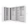 Conjunto Closet Kappesberg Adapt Branco 4 Peças 337cmx175cm