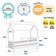 Cama Infantil Bicama Montessoriana Casinha Solteiro Auxiliar Branca