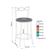 Kit 2 Banquetas Cromadas Assento Espuma D15 Treparoni Branco