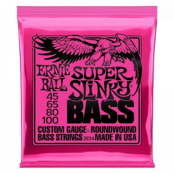 Encordoamento Para Contrabaixo Niquel .045 Super Slinky Ernie Ball [f002]