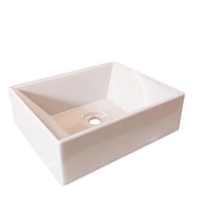 Cuba De Sobrepor Para Lavabo Ou Banheiro 30,5cm X 27cm Quadrada Esmeralda