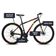 Bicicleta Cazelle Roma A.29 Tam 18 Aco Carbono F.disco 21v -quadro Preto C- Adesivo