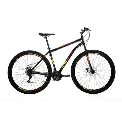 Bicicleta Cazelle Roma A.29 Tam 18 Aco Carbono F.disco 21v -quadro Preto C- Adesivo