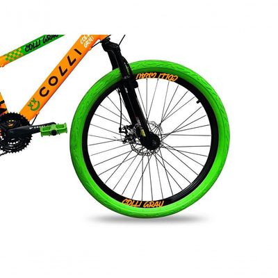 Bicicleta Grau Aro 26 21 Marchas Colli Laranja-verde