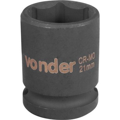 Soquete Sextavado De Impacto Encaixe 1-2" 21mm Vonder