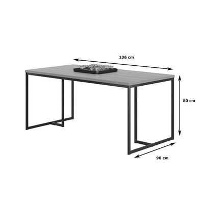 Mesa De Jantar Nióbio 1,36 Noce