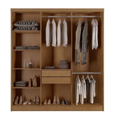 Guarda Roupa Casal Heros 6 Portas E 2 Gavetas Moderna Imbuia