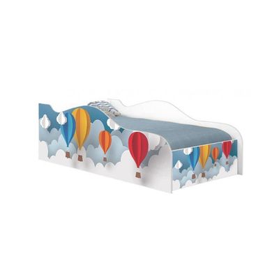 Cama Carro Fun Adesivada Balão Solteiro