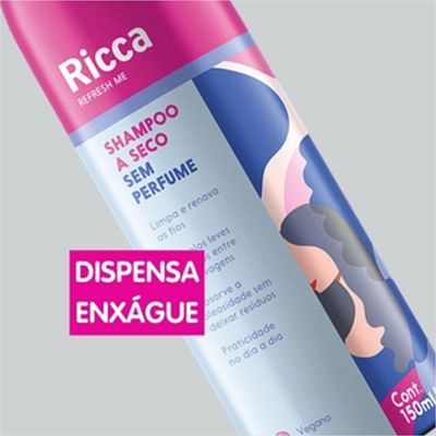 Ricca Shampoo A Seco Sem Perfume 150ml
