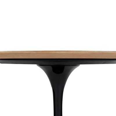 Mesa de Jantar Tulipa Saarinen Redonda 90 Cm - Freijó Preto