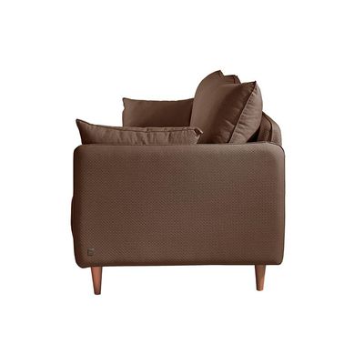 Sofá 2 Lugares Vittro Linho Marrom 170 cm