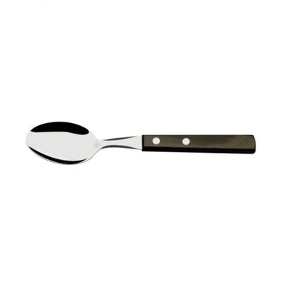 Colher Sobremesa Tramontina Polywood Castanho Inox