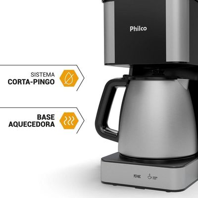 Cafeteira Philco PCF40C Inox 40 Cafezinhos 1,6L 950W 220V