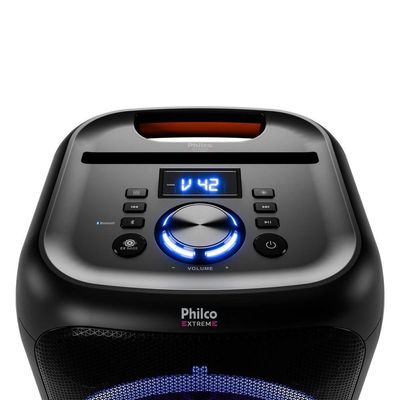 Caixa de Som Amplificada 380W Flash Lights Philco PCX4800 Bivolt