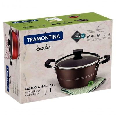 Caçarola Tramontina Sicília Antiaderente Avelã 20cm