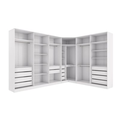 Conjunto Closet Kappesberg Adapt Branco 5 Peças 342cmx263cm