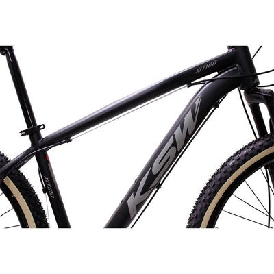 Bicicleta Aro 29 Ksw 21 Marchas Alumínio Cambio Shimano Preto Fos -ad Prata