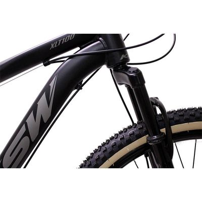 Bicicleta Aro 29 Ksw 21 Marchas Alumínio Cambio Shimano Preto Fos -ad Prata