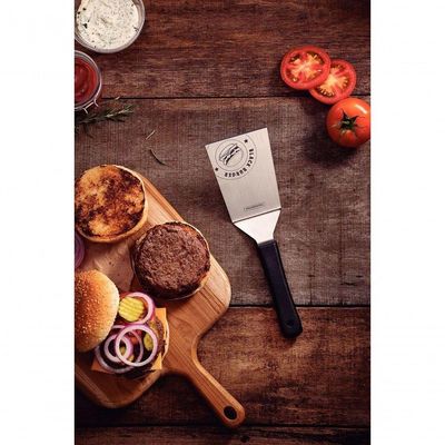 Espátula Tramontina Black Burger Com Lâmina Em Aço Inox E Cabo De Polipropileno Preto 6