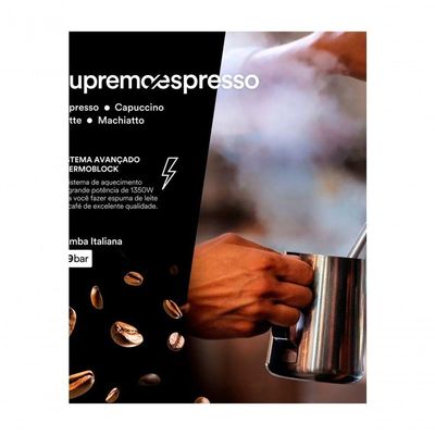 Cafeteira Espresso EOS ECF01EC Italiana 3 Em 1 19 Bar Inox 110V