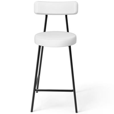 Kit 03 Banquetas Baixas Para Cozinha Sala De Jantar Bar Bancada Milão L02 Facto Branco - Lyam Decor