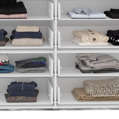 Cômoda com Espelho Porto 8 Gavetas Branca e Cinza